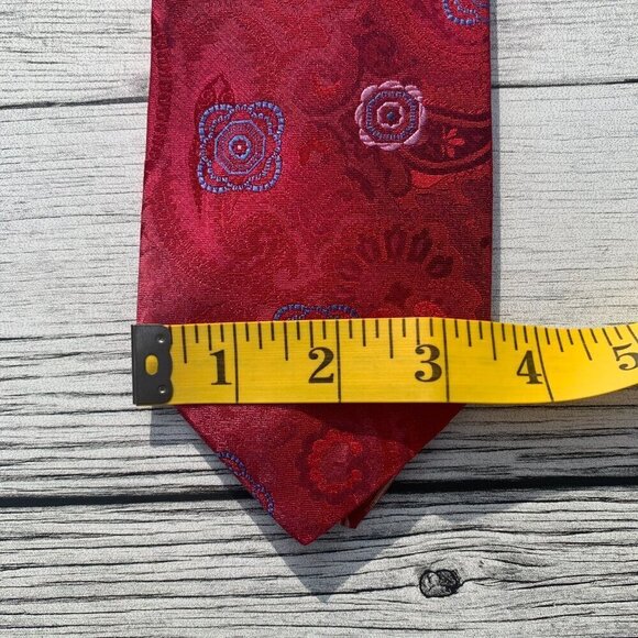 Robert Graham Paisley Floral Print Silk Tie - Picture 6 of 7